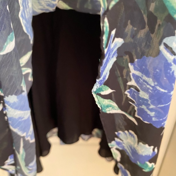 Jason Wu Collection Sleeveless Floral Print Midi Dress with Pleating Detail sz 6 - Picture 8 of 15